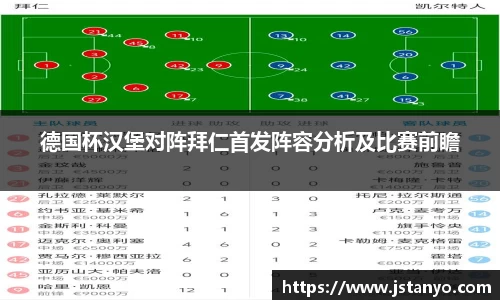 德国杯汉堡对阵拜仁首发阵容分析及比赛前瞻